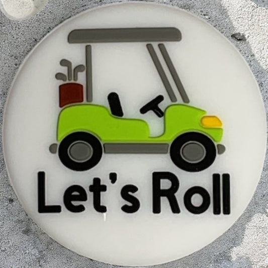 Golf Silicone Focal Bead