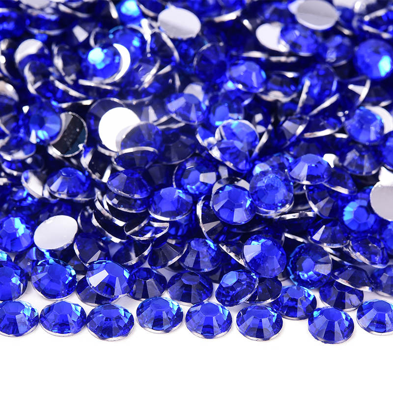 Sapphire Silver Back Resin Rhinestones