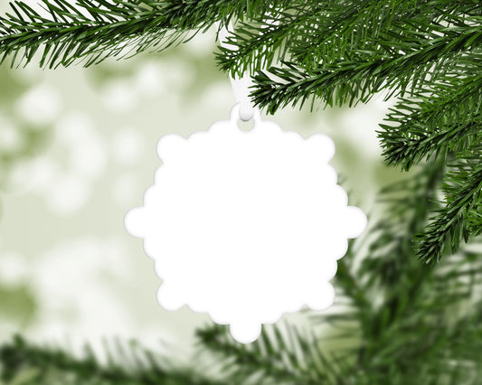 Aluminum Snowflake Sublimation Blank
