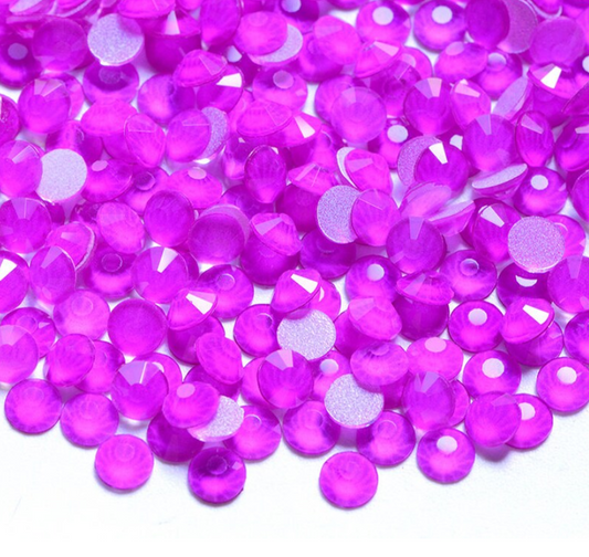 Neon Dark Amethyst Flatback Rhinestones