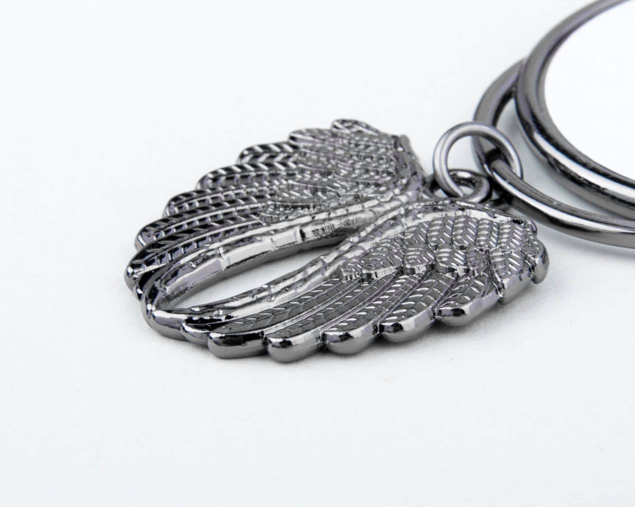 Angel Wings Car Charm Sublimation Blanks Silver