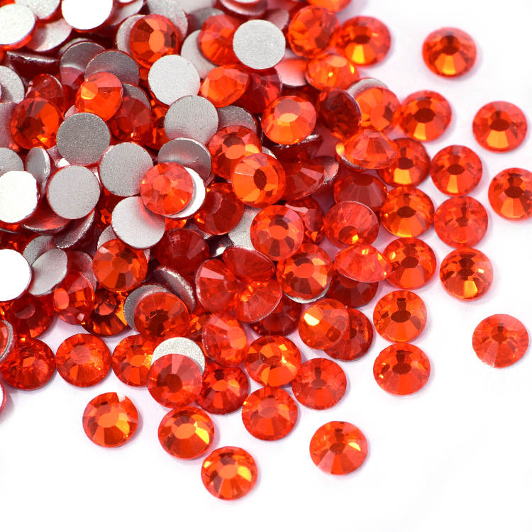 Orange Glass Rhinestones