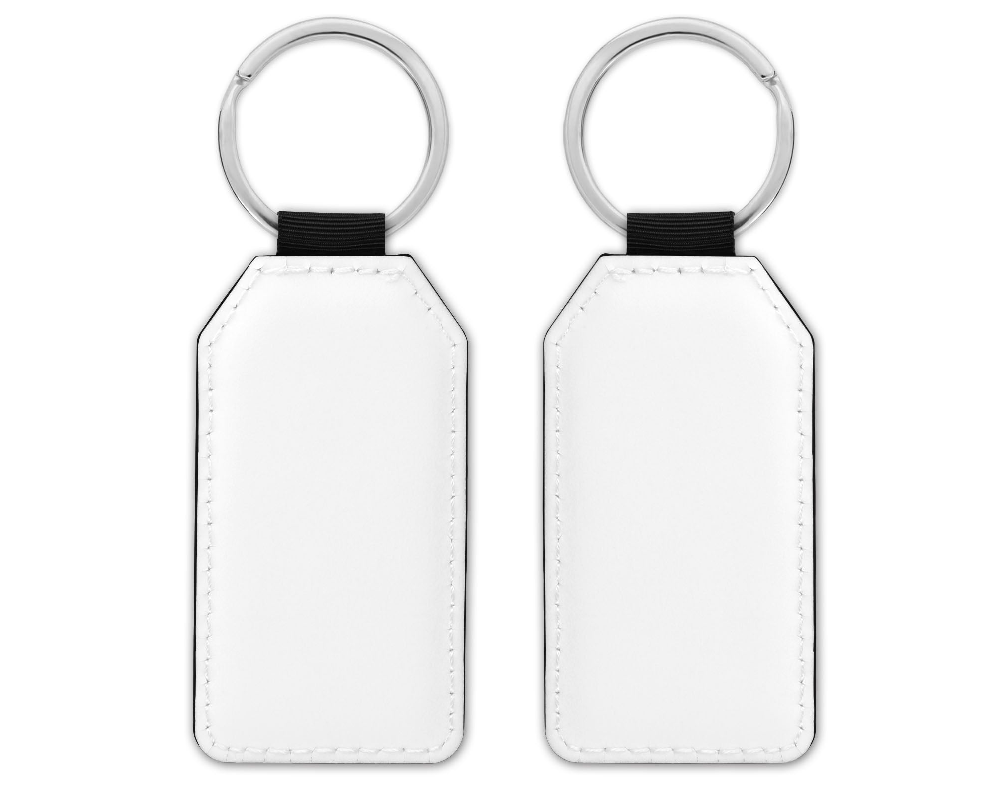 White PU Leather Key Chain – Blankaholics