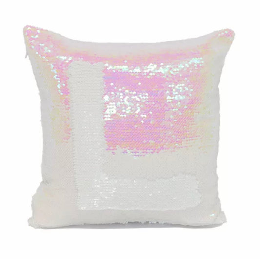 Iridescent Pink Sequin Pillow Covers